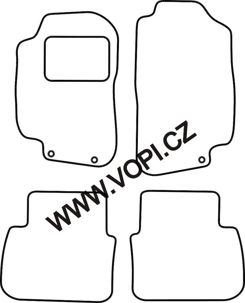 Autokoberce Saab 9-5 1998 - 09/2007 Autofit (4005)